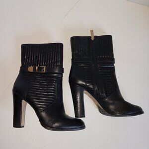 Vince Camuto Curtis Women’s Boots | Black Quilted Leather | Size 7.5 |